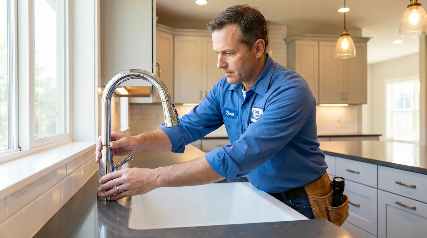 Kitchen faucet installation by Johns Plumbing LLC in Statham